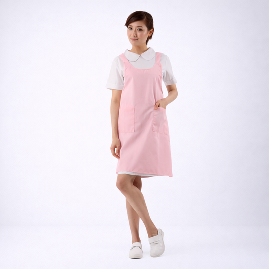 F1醫護圍裙-淡粉