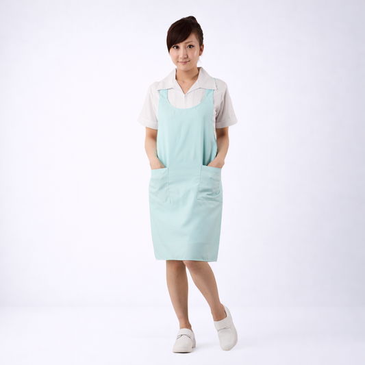 F2醫護圍裙-水青