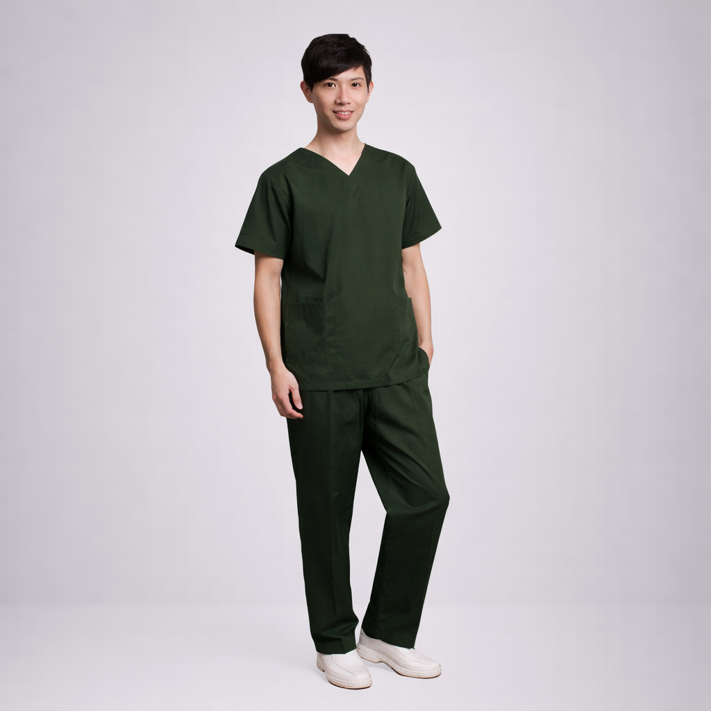 S18墨綠刷手服